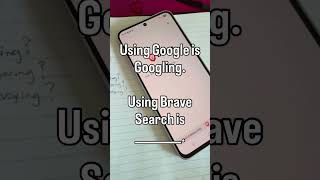 Brave Search as a verb