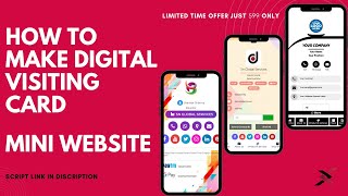 35 Premium Template Digital Visiting Card | Digital Visiting card Setup video