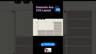 Build your dream css layout in seconds!