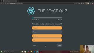 React Quiz App Demo | Test Your React Knowledge with 15 Interactive Questions