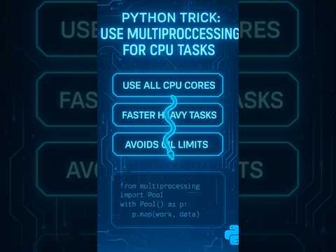 Python trick - Use Multiprocessing to Unlock All CPU Cores 🔥