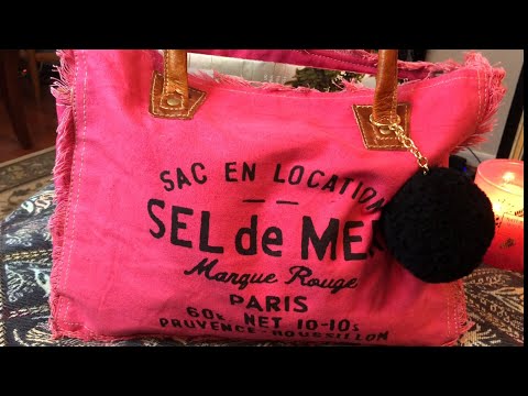 Requested video~What’s in my PINK PARIS TOTE🖤🩷#whatsinmybag #catherinescastle