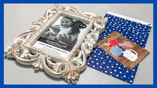 Dollar Tree Frame Makeover || Patriotic DIY || Just 1 Quick Craft