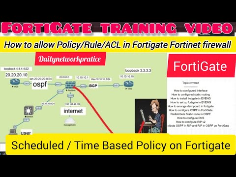 DAY 31| Mastering Time-Based Policies in FortiGate Firewall: A Complete Guide for Beginners 