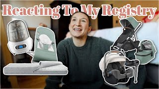 Reacting To My Baby Registry ONE YEAR LATER | Regrets, Favorites, Things I Wish We Added | IVF Baby