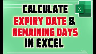 HOW TO CALCULATE EXPIRY DATE AND REMAINING DAYS OF YOUR MEMBERSHIP OR SUBSCRIPTION IN EXCEL. #excel