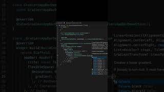 Gradient AppBar in Flutter | Modern UI Design Tutorial #flutter #fluttertutorial #flutterui