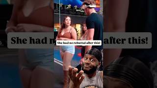 He got her good with that one! 😂😂😂 #fyp #comedy #reaction #viral #bwattstv