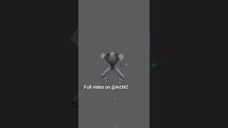 Werewolf Low Poly 3D modeling. Autodesk Maya tutorial #mayatutorial #art #charactermodel #3ddesign