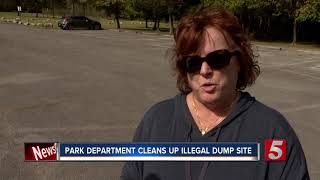 Park maintenance crews say trash dumping is a problem