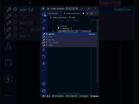 Dart | Hello World   #shorts