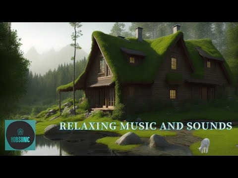 Nature's Symphony: Meditative Music, Running Water, and Mossy Cottage in the Forest 🌲🏡🌳🌲