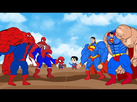 Evolution of SPIDER-MAN Family vs Evolution of SUPERMAN Family : Returning From The Dead SECRET