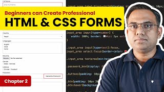 HTML Form Design with CSS (Modern UI) — Step-by-Step