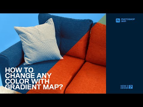 How to use Gradient map to change any colour