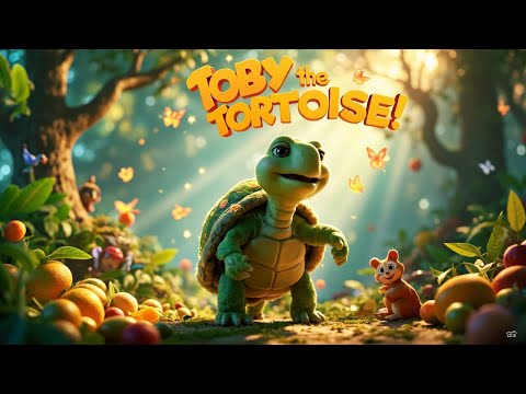 Toby the Tortoise 🐢 | Fun Learning Song for Kids | Life of a Tortoise | HappyNotes11