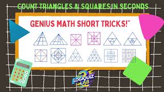 “Count Triangles & Squares in Seconds 😱 | Genius Math Short Tricks!”