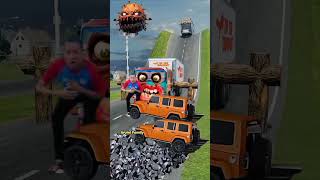 Massive Truck & Car | Beamng Crash - A Visual Feast #shorts #beamng #vfx #beamngdrive