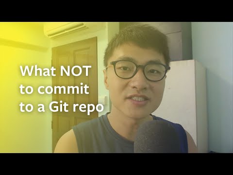 What not to save into a Git repository