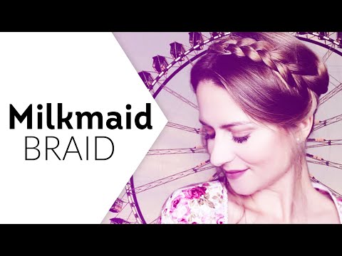 Süße Flechtfrisur zum Dirndl: Milkmaid Braid