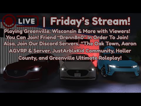 🔴 LIVE: Friday's Stream! | Playing Greenville, Wisconsin & More with Viewers! | Roblox