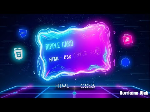 Wavy Ripple Card Animation with HTML & CSS | SVG Filter Effects Tutorial