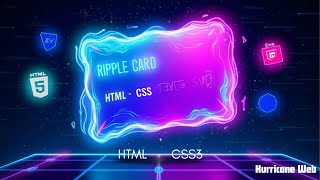 Wavy Ripple Card Animation with HTML & CSS | SVG Filter Effects Tutorial