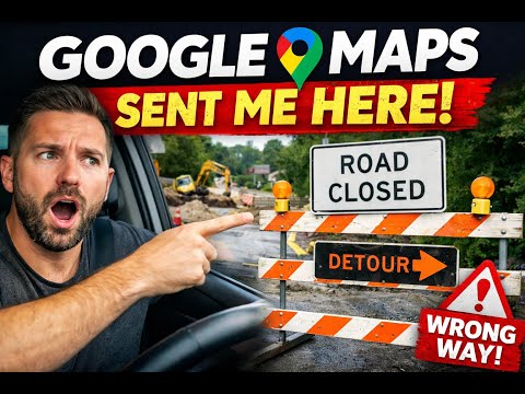 Why Google Maps Sends Cars Into Closed Roads #googlemaps #techfailures #NavigationFailure
