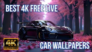 4K Porsche GT3 RS Live Wallpaper | Pink Forest Aesthetic