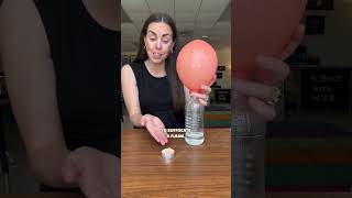 DIY Fire Extinguisher! 🔥💨🤯 #scienceexperiment #scienceteacher #statesofmatter #scienceismagic