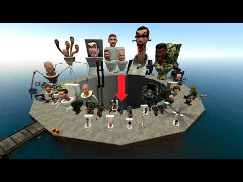 Spartan Kicking Skibidi Toilets in the Ocean Pit | Garry's Mod