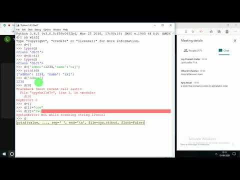 dictionary in python