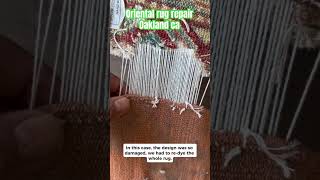 Oriental rug repair near me| Rug repair Oakland | Rug master #rugrepair #antiquerugrepair #arearugs