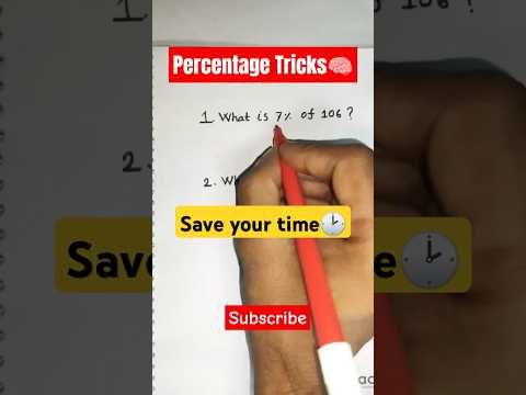 Shortcut Percentage Tricks #StudyHouse #shorts #MathHacks #mathematics #youtubeshorts #viralvideo