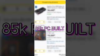 85k PC BUILT #shorts #pc #nvidia #amdgpu #graphicscard #rtx #nvidiagpu #computerhardware #gpu