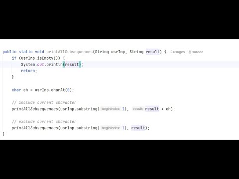 Sub Sequence Recursive Tree