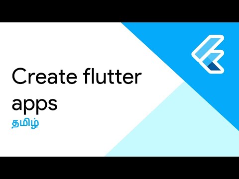 Create Flutter apps | Platform specific | தமிழ் | The Flutter Blue | Tamil