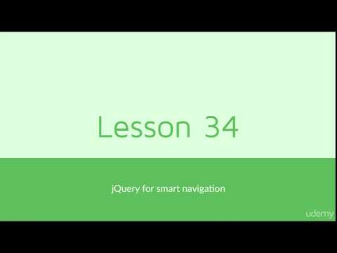 (Complete HTML5 CSS 3 Guide for Web development ) 034 jQuery for smart navigation