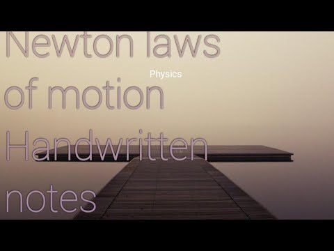 Class-11|| Newton laws of motion Handwritten notes//#studyvlogs