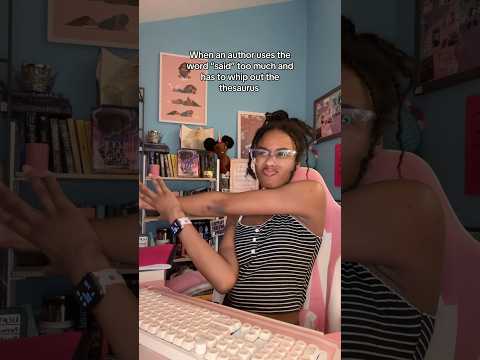 She said? No. She HYPERVENTILATED! #writing #booktube #authortube