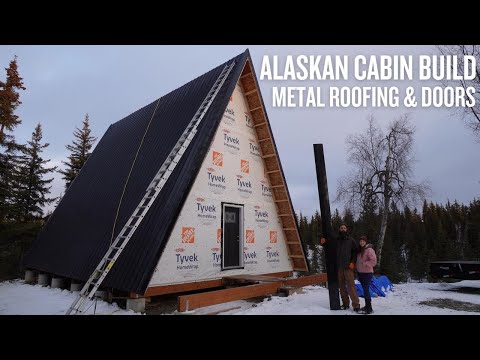 Off Grid Cabin Build | Metal Roofing & Doors