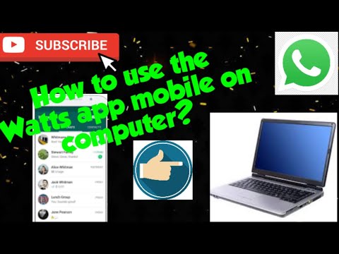 how to easily open the Watts app mobile on computer or laptop?