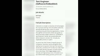 Software Tester#fresher #experienced #youtubeshorts #getemployed #softwaretestingjobs #qajobs