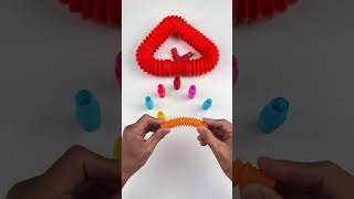 Creating ASMR Crunchy Mini POP-DIY Robot #satisfyingvideos#relaxing #creative #oddasmr #poptubesound