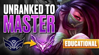 EDUCATIONAL Unranked To Masters on AKALI | How to Play Akali Guide
