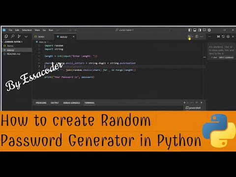 How to create a Random Password Generator