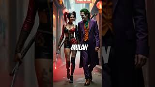 Disney Princesses and the Joker 2 #aiedits #aifusion #midjourney #aiart