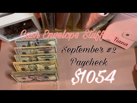 Cash Envelope Stuffing | September #2 Paycheck |  #cashenvelopes