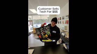 CUSTOMER SELLS TECH FOR $$$$ #brokenfix #smartphone #education #problemfix #cellphone #mobilephone