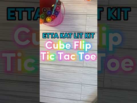 Etta Kat Lit Kit: Cube Flip Tic Tac Toe #SOR #earlyliteracy #prek #reading #kindergartenactivities